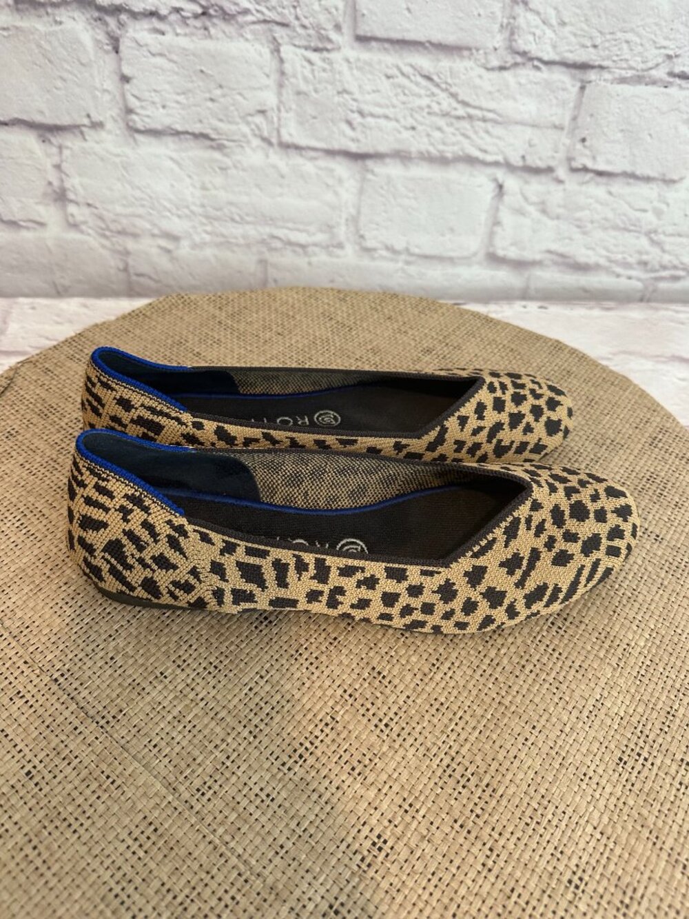Rothy's Leopard round toe tan black print size 9 - Picture 6 of 11